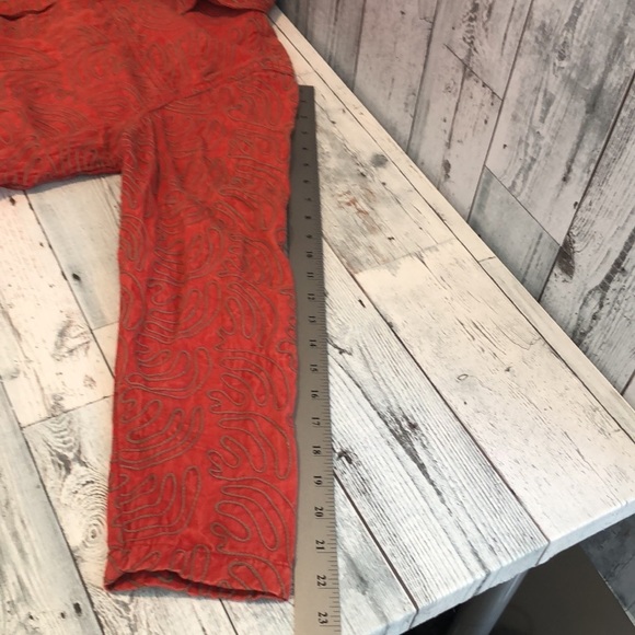 Tantrums Full Zipper Rustic Red Stitch Design Jacket Large - Picture 8 of 9